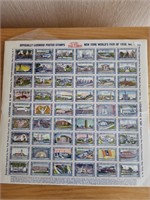 1939 World's Fair Uncut Poster Stamps Sheet #2. Ma