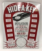 Hide-a-Key Advertising Sign