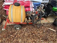 Small sprayer for lawn tractor, motor untested