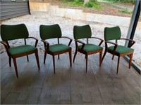 4 MCM Heywood Wakefield Armed Chairs