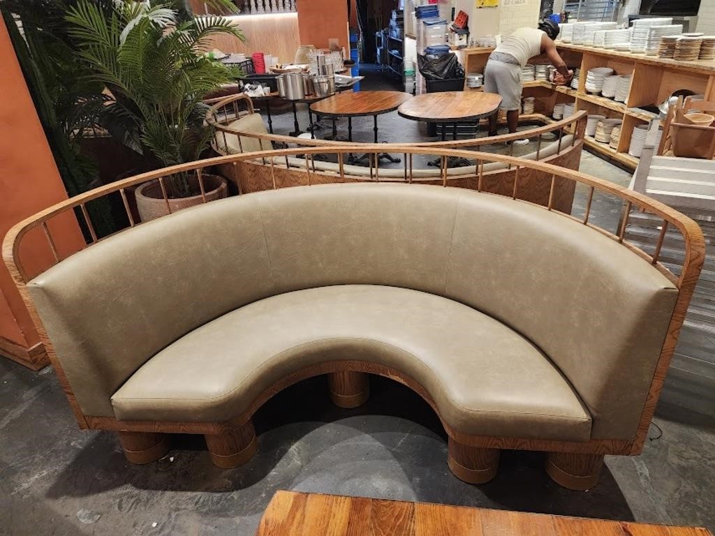 CURVED SETTEES 85" X 26"