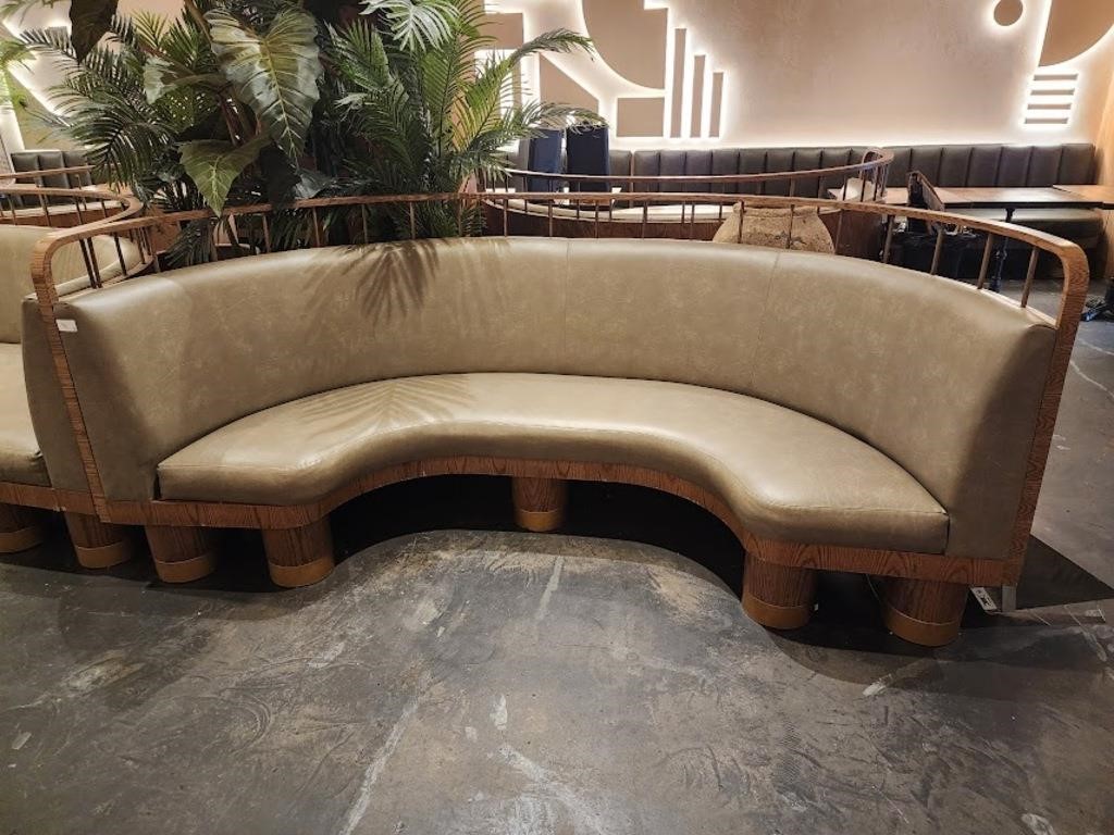 CURVED SETTEES 103" X 26"