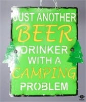 Metal Camping/Beer Sign