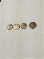 Four Piece Silver Dollars Two1922, 1923 And