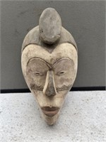 African Wood Carved Tribal Mask