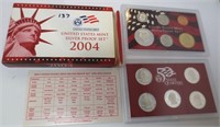 2004 US Silver Proof set w/5 state quarters