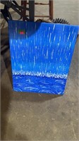 Rain  drop painting.