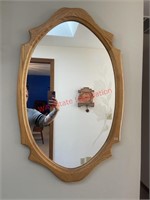Large Gold Toned Edge Mirror  (Dining Room)