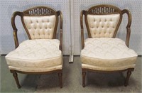 French Chairs Tufted Backs 2 X $
