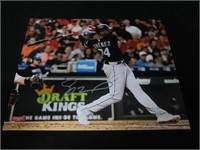 ELOY JIMENEZ SIGNED 8X10 PHOTO WHITE SOX COA