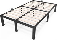 ROIL 14 inch King Bed Frame with Wooden Slats.