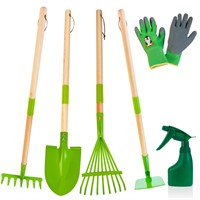 Amtreen Kids Garden Tools Set, 7 PCS Gardening Too