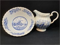 Johnson Bros. Tulip Time Bowl and Pitcher