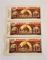 Rare 1940s Levi Strauss Advertising Blotters