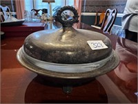 SILVER SERVING DISH