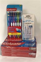 New Lot of 3 Toothpaste & Toothbrushes
