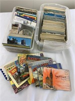 Assorted vintage souvenir travel postcards