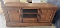 Sturdy Oak TV Console, Media Center.