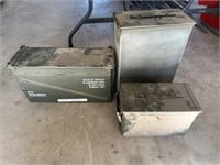3 metal ammo cans