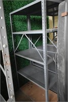 Gray Metal Shelf approx 6 ft tall