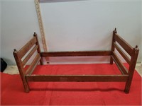 Wooden Doll Bed 25" x 13" x 12"