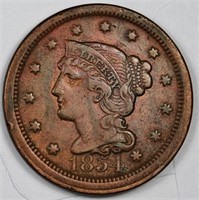 1854 Large Cent