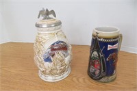 2 Budweiser Beer Steins