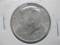1964 Uncirculated Kennedy Half Dollar - 90% Silver