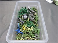 Small Lot of Plastic Military Men Various Ages