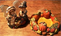 Autumn Napkin Holder w/ Candy Dish