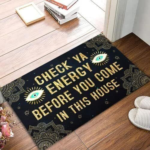 Evil Eyes Rubber Base Doormat