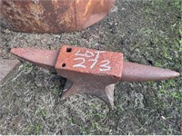 LARGE ANTIQUE BLACKSMITHS DOUBLE HORN ANVIL