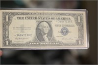 Misaligned 1935 Blue Seal $1.00 Star Note