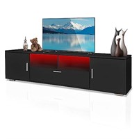 HOUAGI LED TV Stand with Drawers and Storage