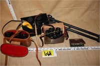 vintage binoculars & bi-pod