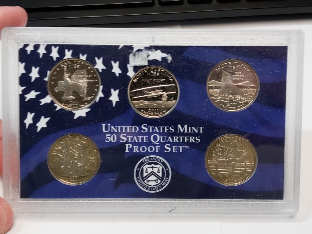 OF) 2001 state quarters proof set