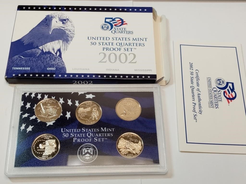 OF) 2002 state quarters proof set