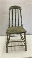 Antique Wooden Chair w Unique Patina