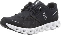 R1669  ON Men's Cloud 5 Sneakers, Black/White, 8