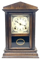 Vintage Sessions Clock Co. Wooden Mantle Clock
