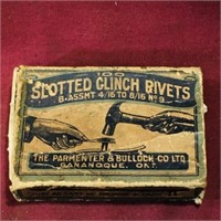 Slotted Clinch Rivets Box (Antique)