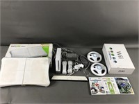 Wii Bundle w/ Console Controller Games & Fit Board