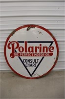 Vintage Polarine Porcelain Sign