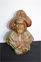 12" Ceramic Pirate Bust