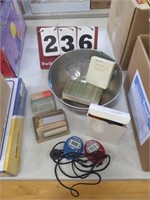 Several Glass Slides, 2 Stopwatches