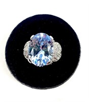 Joseph Esposito large oval mix cut blue spinel