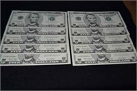 (10) 2003 $5 Bills in Sequence