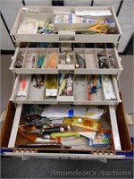 Large Tackle Box w/ Various Tackle