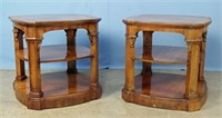 Pair of Drexel Heritage Mahogany End Tables