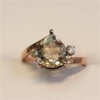 $5000 14K  Zultanite(3ct) Diamond(0.06ct) Ring